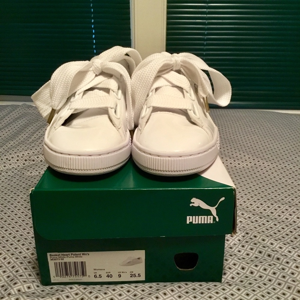 PUMA Basket Heart Patent Sneakers